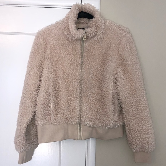 zara teddy bear bomber